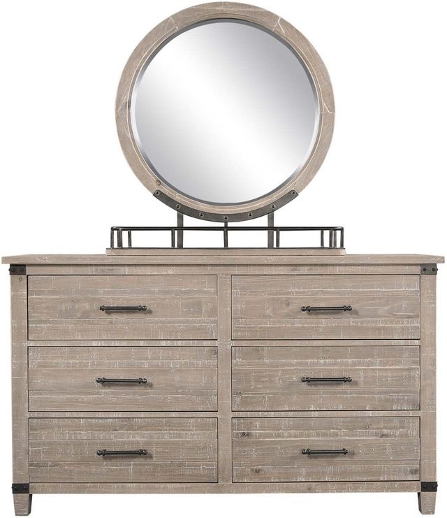 aspenhome® Foundry Weathered Stone Mirror-1