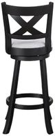 Crown Mark Kipper Black/Dove Swivel Bar Stool-2