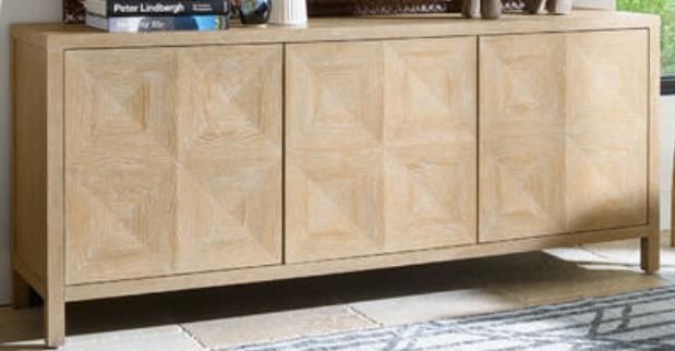 Clearance Universal Explore Home™ Modern Farmhouse Sadie Natural Oak Credenza-3