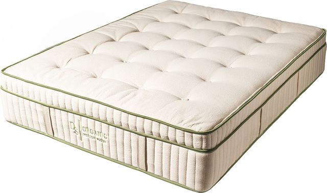 Dreamstar Bedding Organic Collection Organic Meadow 14" Latex Soft Euro Top Full XL Mattress-0