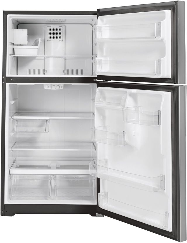 GE® 33" 21.9 Cu. Ft. Stainless Steel Top Freezer Refrigerator-2