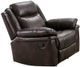 Mazin Furniture Peabody Brown Upholstered Rocker Recliner-0