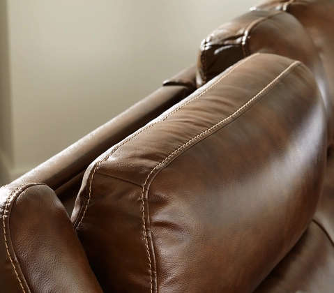 Signature Design by Ashley® Trambley 3-Piece Walnut Reclining Sectional-2