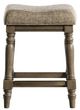Intercon Balboa Park Brown/Roasted Oak 18" Backless Stool-1