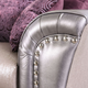Furniture of America® Benigno Pewter/Purple Loveseat-4