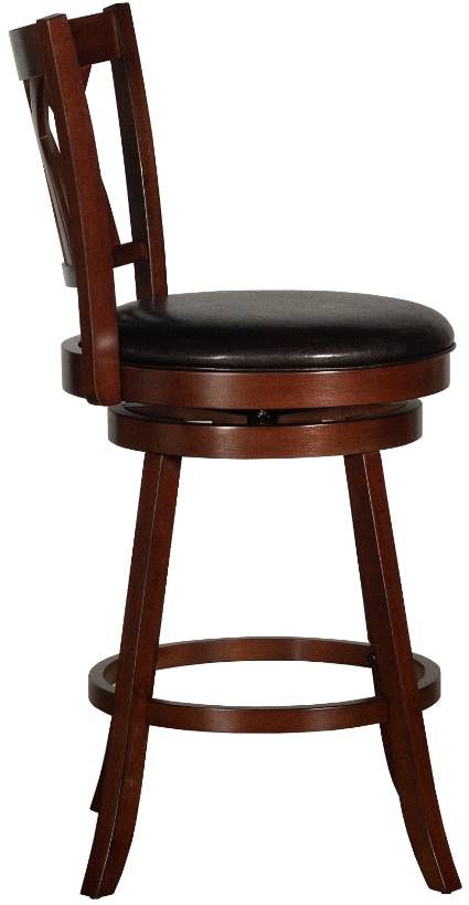HH2 Home Tateswood Dark Brown/Cherry Bar Stool-2
