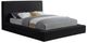 Meridian Furniture Dorian Black Queen Upholstered Panel Bed-0