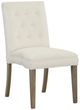 Fairfield® Customizable Entree Dining Straight Short Back Tufted Armless Stack Chair with Mica Legs-0