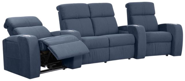 Palliser® Furniture Customizable Flicks 4-Seat Power Reclining Curved Home Theater Seating-1
