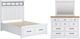 Signature Design by Ashley® Ashbryn 3-Piece White/Natural Queen Panel Bed Set-0