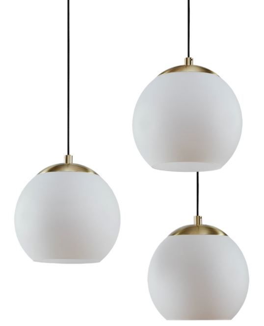 Olliix by Martha Stewart Leroy White/Black Pendant-0