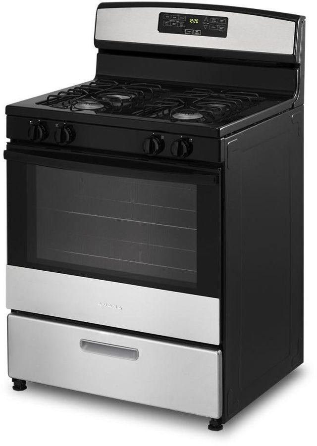 Amana® 30" Stainless Steel Freestanding Gas Range -4