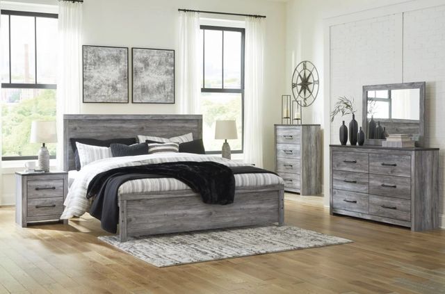 Signature Design by Ashley® Bronyan Dark Gray Queen Panel Bed-4