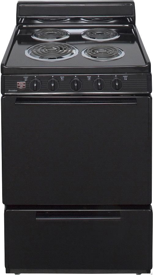 Premier 24" Black Freestanding Electric Range-0