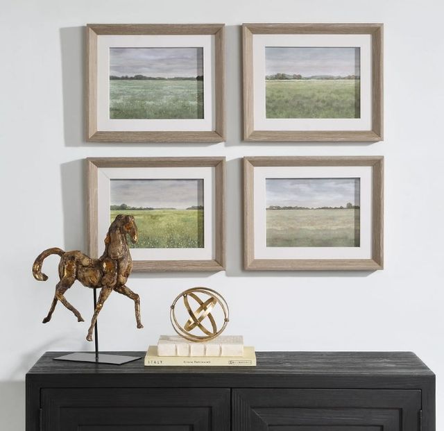 Uttermost® Paul Duncan 4-Piece Quiet Meadows Framed Prints Set-1