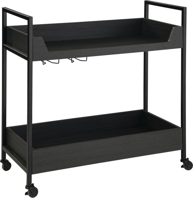 Signature Design by Ashley® Yarlow Black/Gray Bar Cart-0