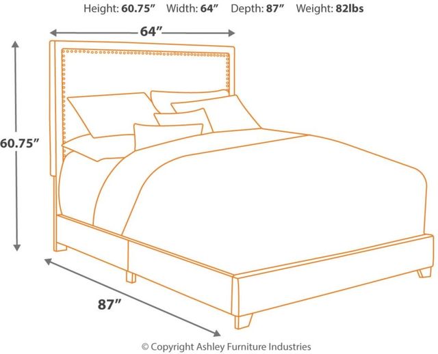 Signature Design by Ashley® Dolante Queen Upholstered Bed-1