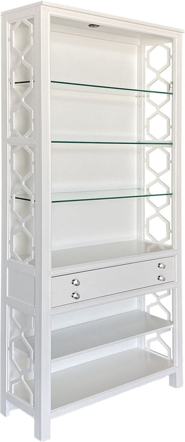 Parker House® Ardent Paris White Bookcase-0