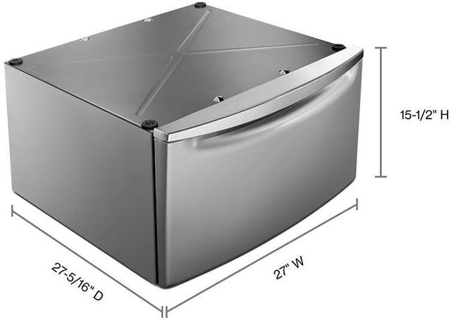 Maytag® 27" W x 16” H Gray Laundry Pedestal-1