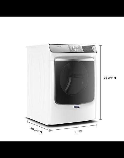 Maytag® 7.3 Cu. Ft. White Front Load Electric Dryer-5