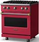 Viking® 5 Series 30" Valentine Pro Style Gas (NG) Range with Brushed Brass Trim-2