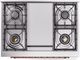 Ilve® Nostalgie II Series 36" Antique White Pro Style Dual Fuel Range-3