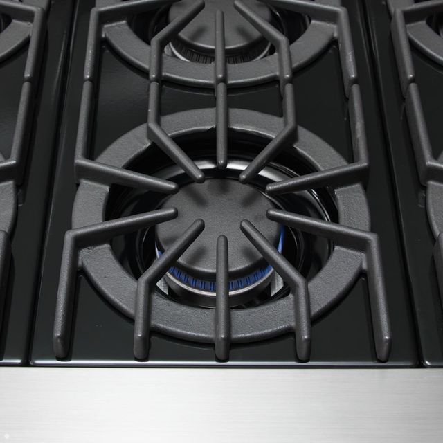 Viking® 5 Series 36" November Sky Liquid Propane Pro Style Gas Range-4