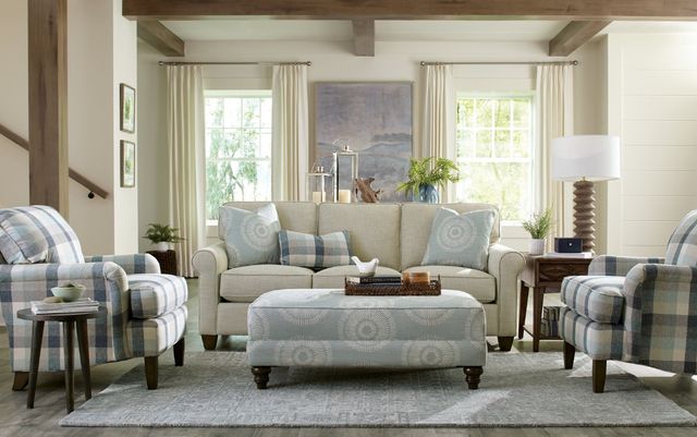 Craftmaster® Customizable Soft Haven Three Cushion Sofa-1