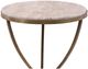 Furniture Classics Anthony Beige Marble Top Side Table with Gold Base-2