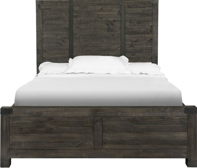Magnussen Home® Abington Weathered Charcoal California King Panel Bed-1