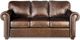 Campio Furniture Legacy Leather Bloor Dark Brown Sofa-0