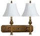 Cal® Lighting & Accessories Antique Gold Wall Lamp-0