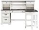Liberty Furniture Allyson Park Charcoal/Wirebrushed White L-Shaped Desk Set-2