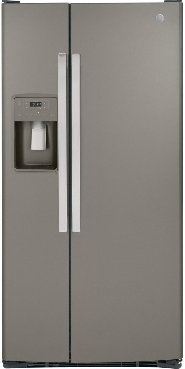 GE® 33" 23.0 Cu. Ft. Fingerprint Resistant Slate Side-by-Side Refrigerator-0