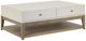 Liberty Furniture Berkley Square Linen Cocktail Table with Khaki Base-0