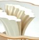 Michael Amini® London Place Clear Table with Creamy Pearl Base-4