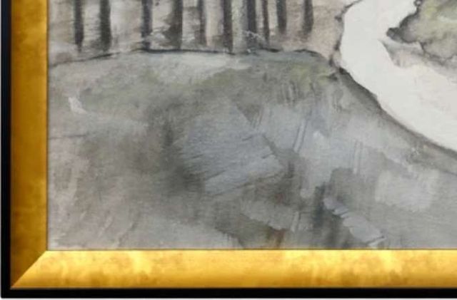 Stylecraft Golden Grove Black/Gold/Gray/Light Gray/White Wall Art -1
