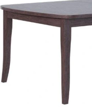 Country View Woodworking Customizable Bedford Hickory Top 48" Dining Table with 4-Leaves and Brown Maple Base-1