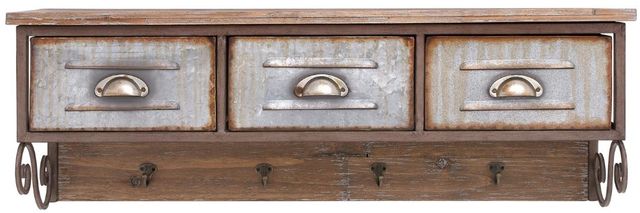 Deco Marche Brown Wall Shelf-0