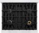 ZLINE Select 30" Satin Stainless Steel Pro Style Dual Fuel Range with Black Matte Door-4