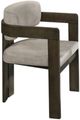 ACME Furniture Destin Light Gray/Walnut Upholstered Dining Side Chair-0
