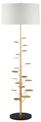 Currey & Company Antique Gold Leaf Vittoria Floor Lamp-1