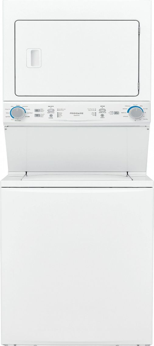 Frigidaire® White 3.9 Cu. Ft. Washer, 5.6 Cu. Ft. Dryer Electric Laundry Center-0