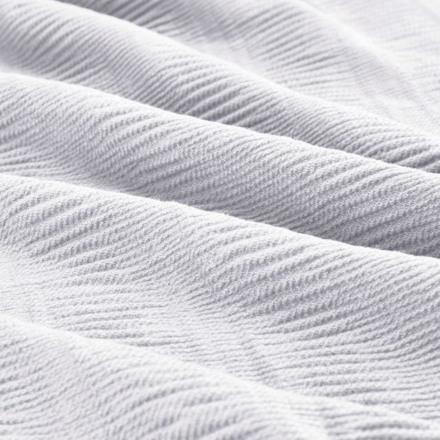 Olliix by INK+IVY Reeve Grey 50" x 60" Ruched Throw-2