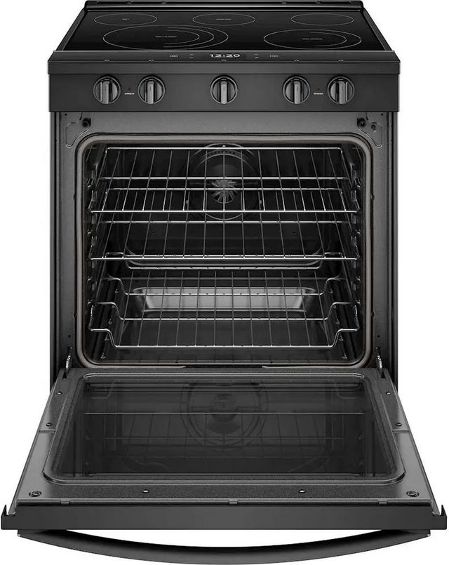 Whirlpool® 30" Smart Slide-In Electric Range-Black-4
