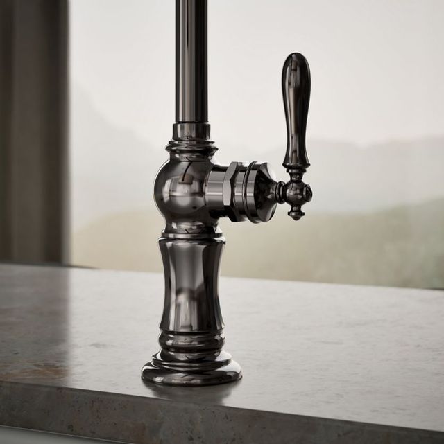 KOHLER® Artifacts® Vibrant Titanium Single-Handle Kitchen Sink Faucet with 2-Function Sprayhead-4