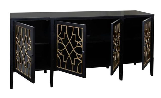StyleCraft MCM Black Sideboard-1