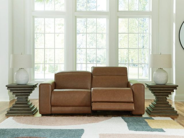 Signature Design by Ashley® Rally-Up 2-Piece Caramel Modular Power Reclining Sectional Loveseat-1