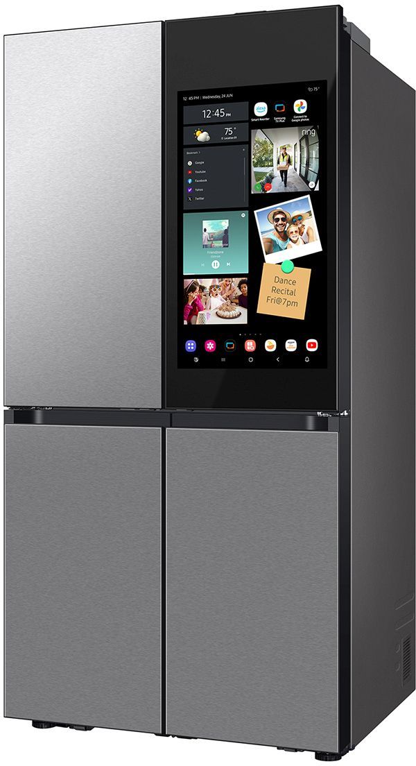 Samsung Bespoke 36" 23 Cu. Ft. Fingerprint Resistant Stainless Steel Counter Depth French Door Refrigerator-3