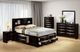 Furniture of America® Zosimo Black Full Bookcase Storage Bed-1